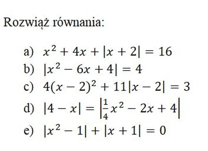 Skuteczne sposoby na rozwiązanie równania z wartością bezwzględną – jak uniknąć typowych błędów
