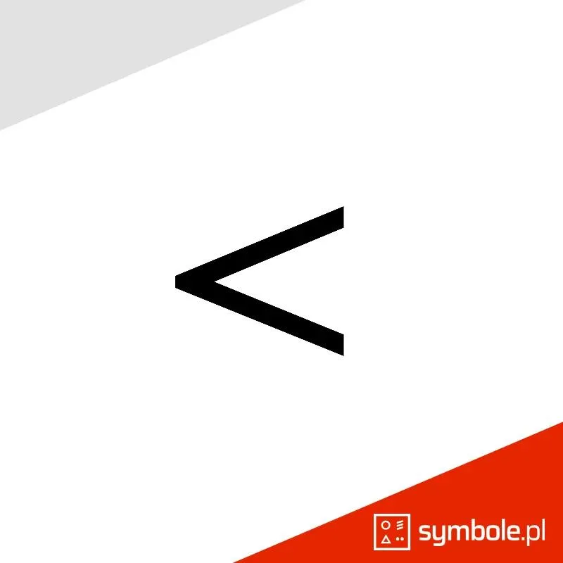 Znak mniejszości w matematyce: Co warto wiedzieć o symbolu i jego praktycznych zastosowaniach