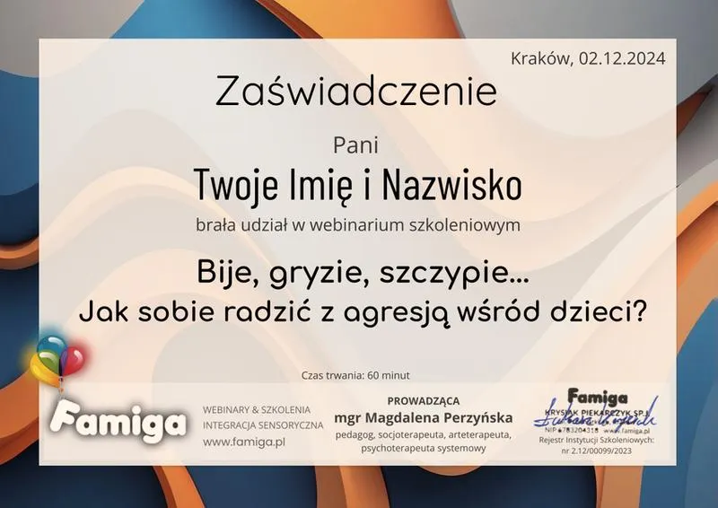 Agresja u dzieci