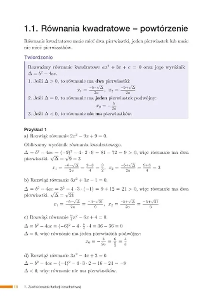 Błędy przy rozwiązywaniu równań