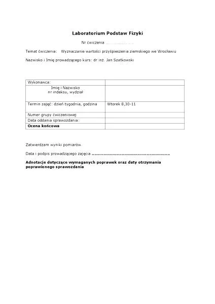 Błędy w sprawozdaniach