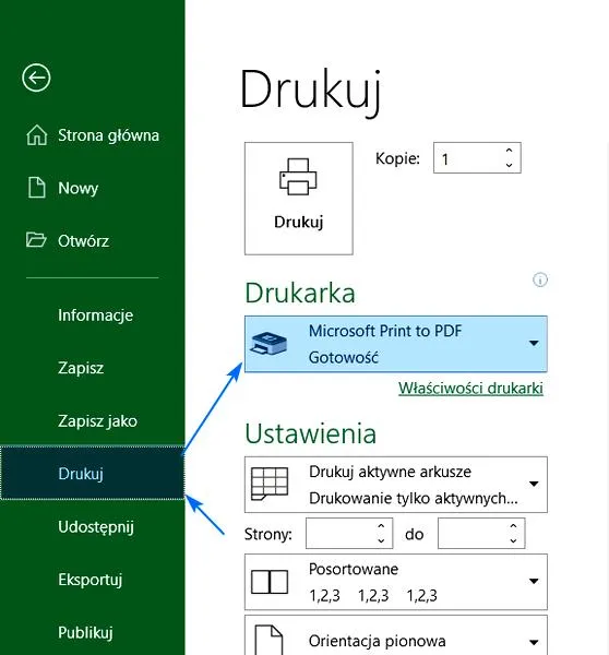 Konwersja PDF do Excela