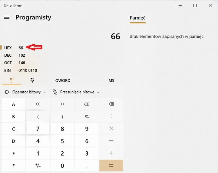 Konwersja systemu binarnego na dziesiętny