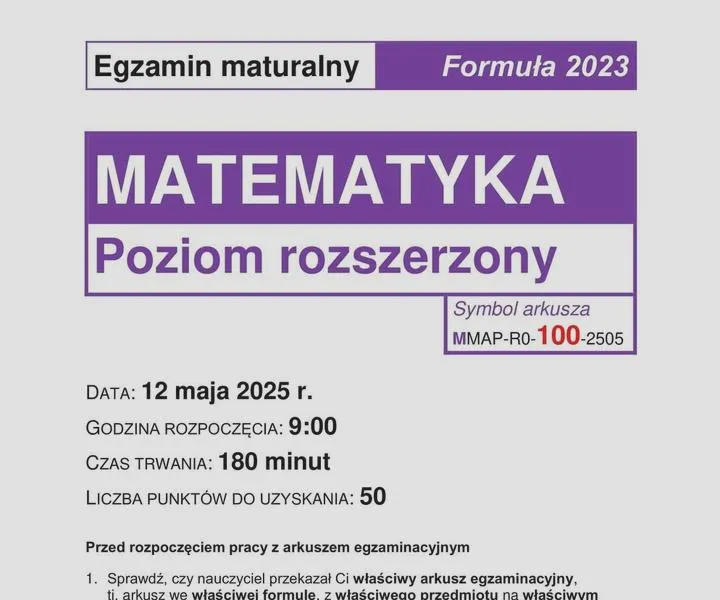 Matura rozszerzona
