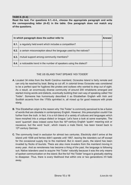 Matura ustna z angielskiego