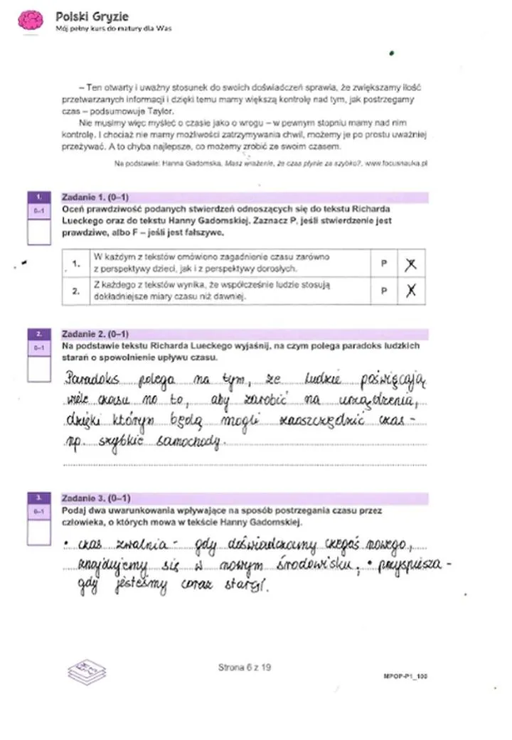 Matura z języka polskiego 2024