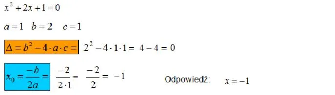 Metody równania kwadratowego