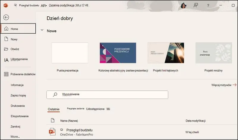 Obróbka filmów w PowerPoint