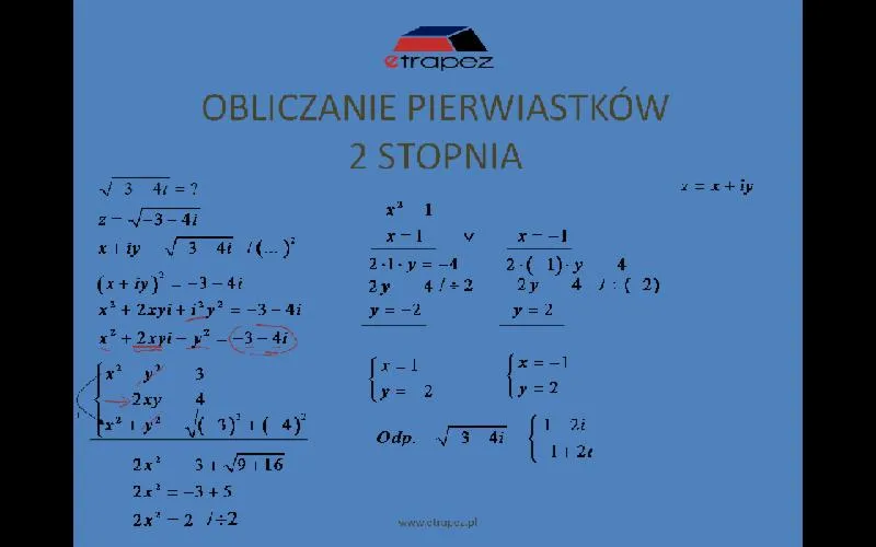 Pierwiastki równania trzeciego stopnia