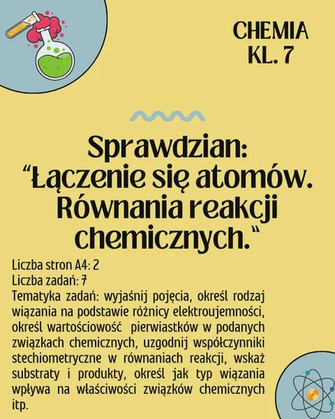 Pisanie równań reakcji chemicznych