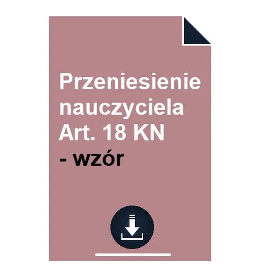 Procedura zmiany miejsca pracy nauczyciela