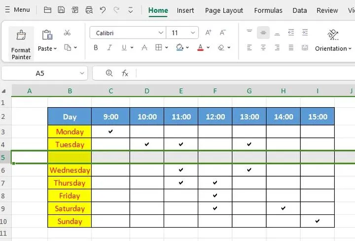 Skróty klawiaturowe Excel
