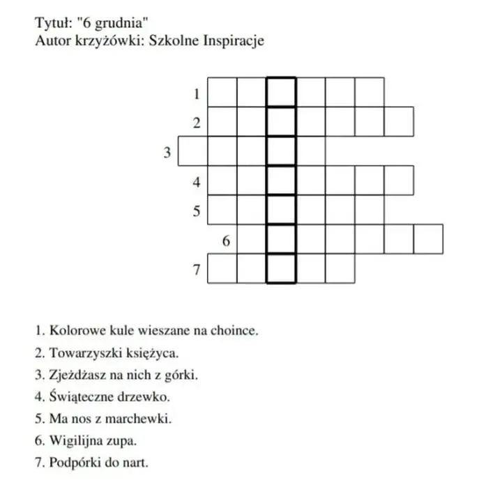 Tworzenie krzyżówki w PowerPoint