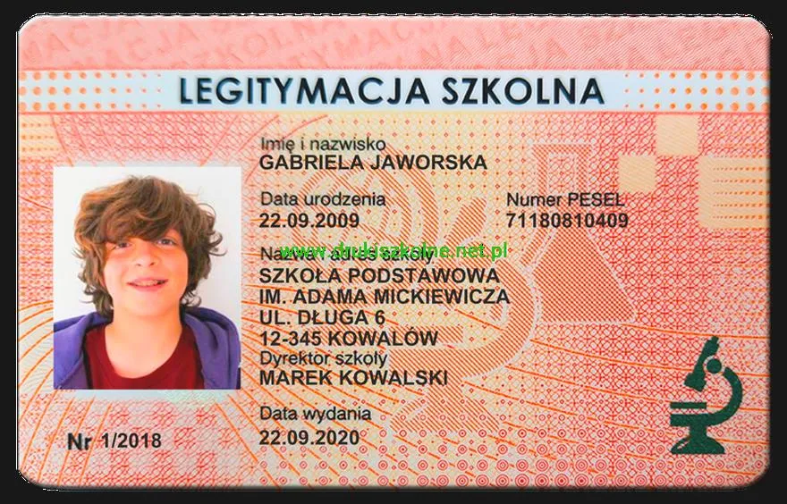 Ważność legitymacji szkolnej