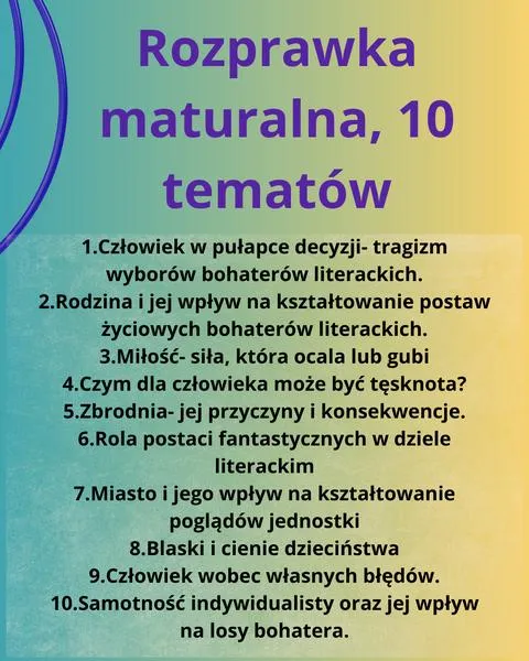 Wskazówki do matury