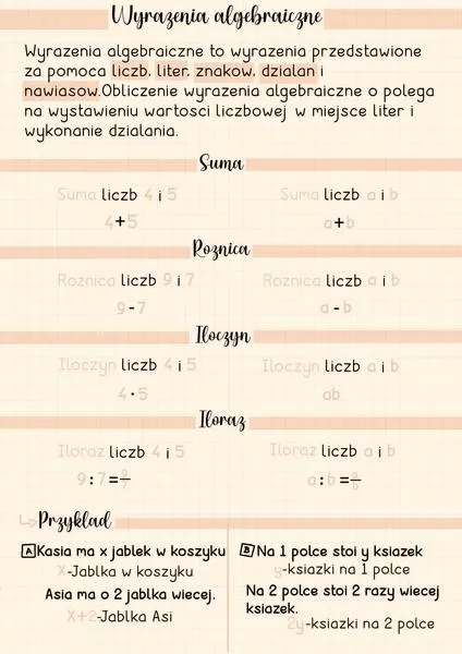 Wyrażenia algebraiczne