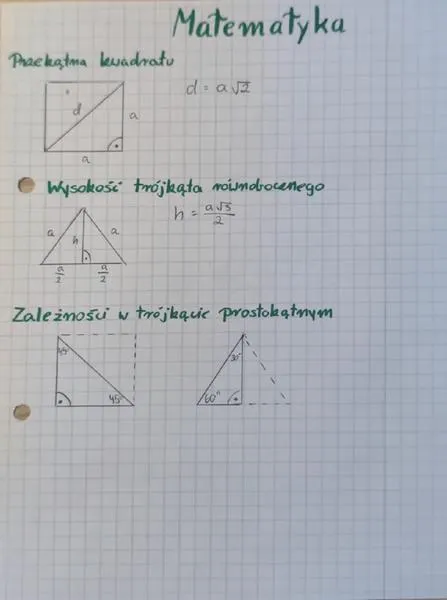 Wzory Herona i trygonometryczne