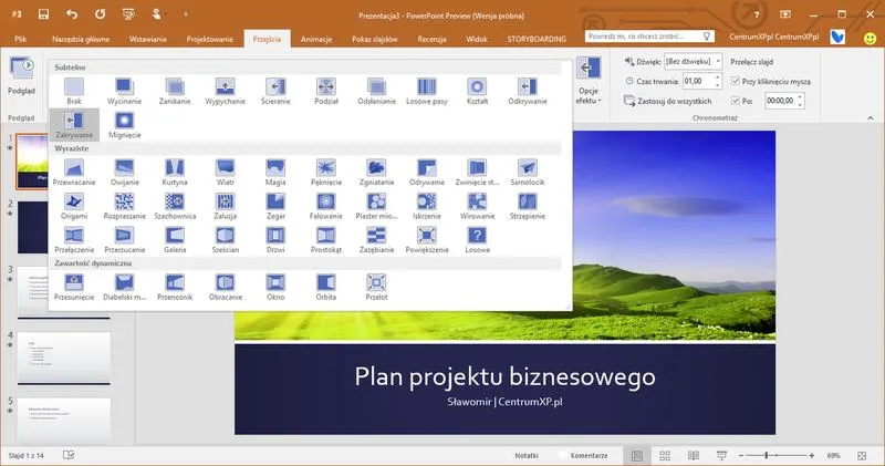 Zaangażowanie podczas prezentacji